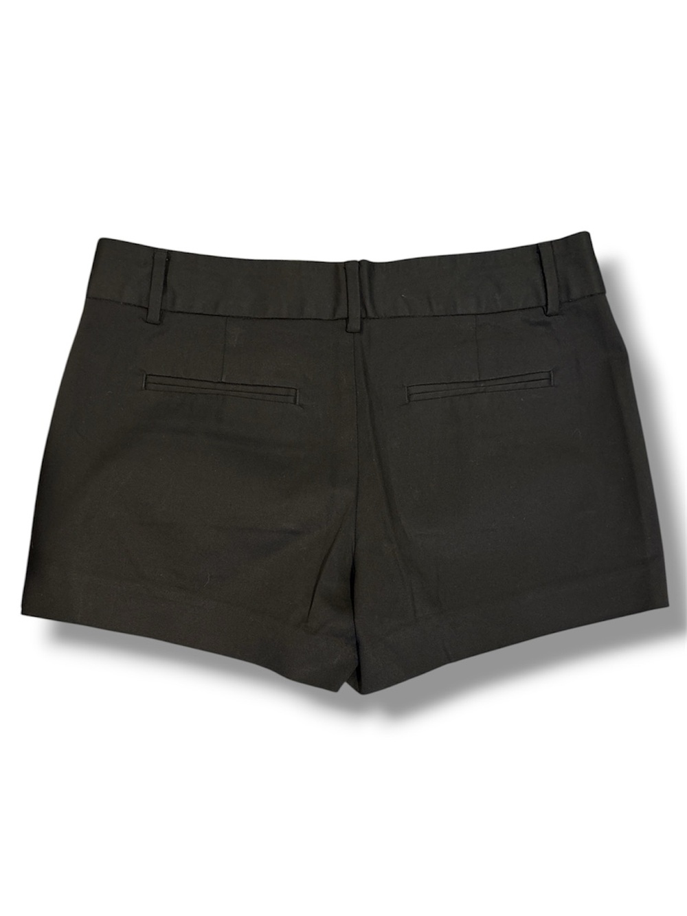 Banana Republic Black Chino Shorts Size 2P Cotton Stretch Classic Tailored
